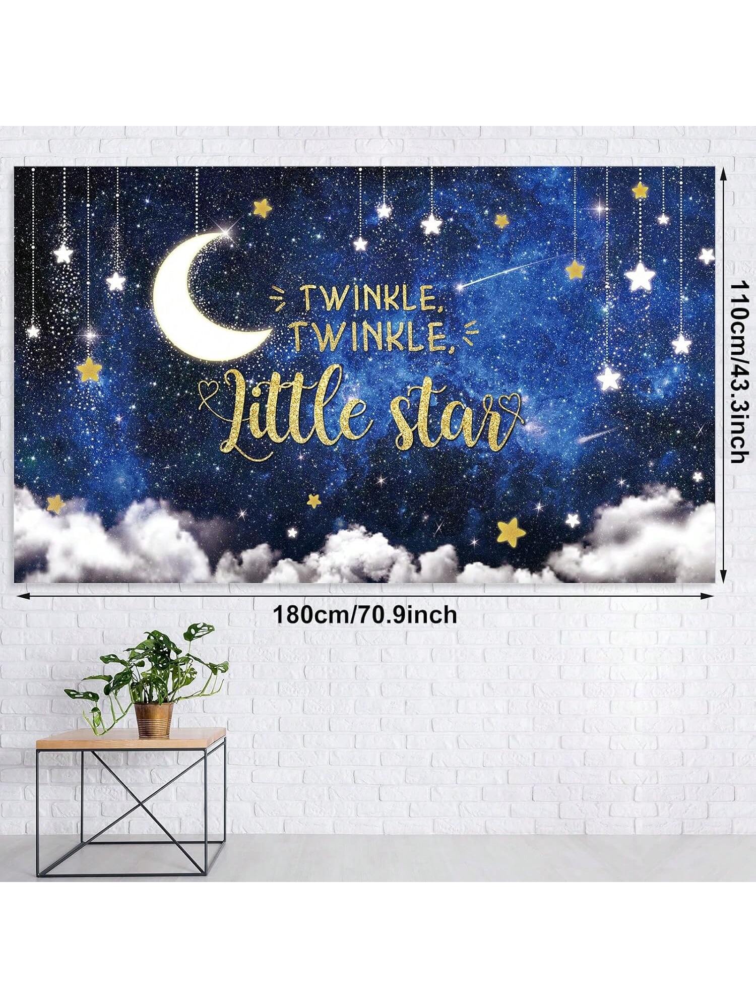 Twinkle Twinkle Little Star Shower Decorations With Balloon Arch Kit
