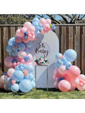 137PCS Gender Reveal Balloon Arch Kit Pink & Blue Party Decorations