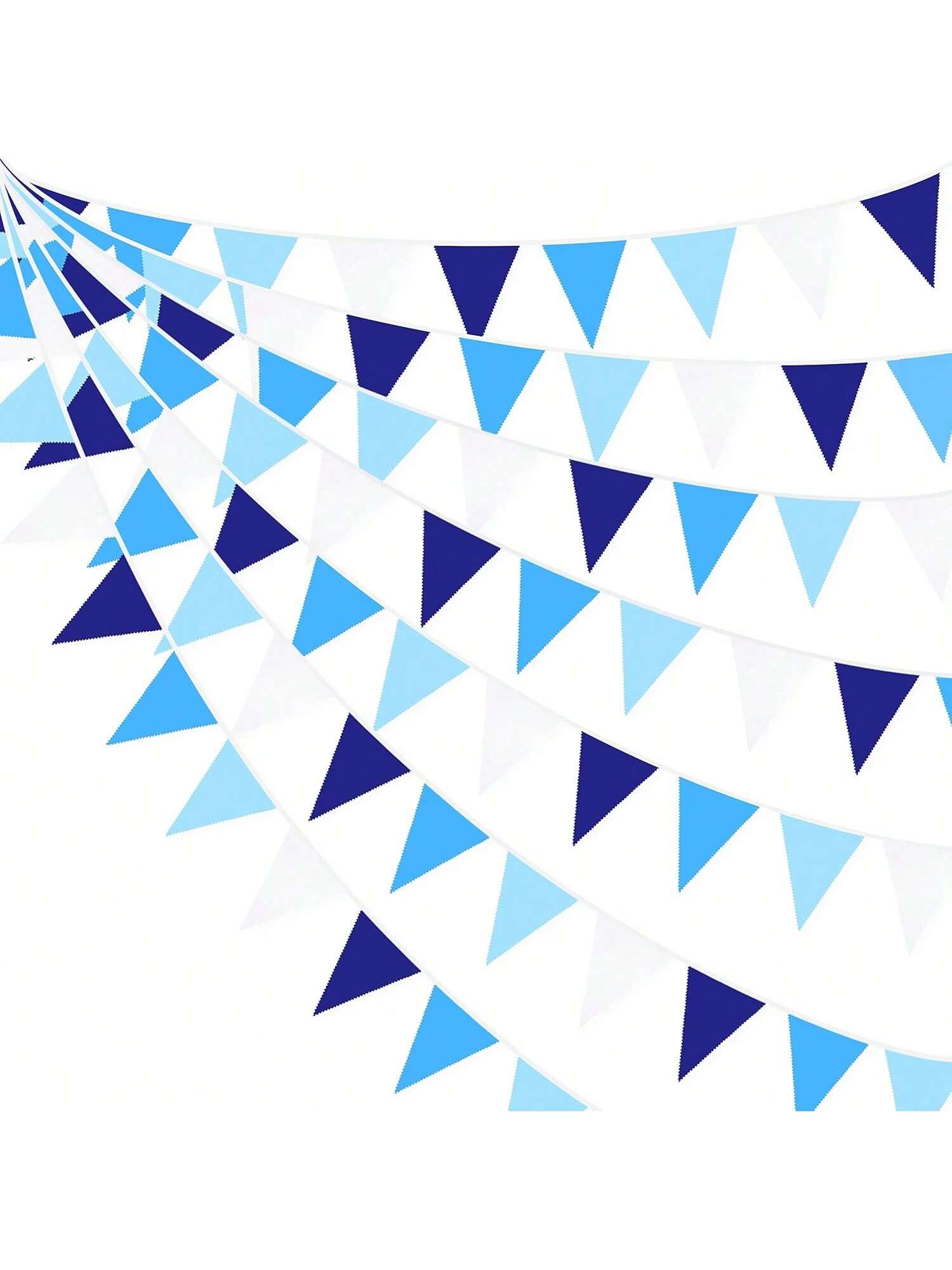 10M Royal Blue Triangle Flag Bunting for Wedding Birthday and Nautical Parties