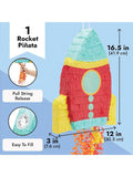Pull String Rocket Ship Pinata Outer Space Astronaut Birthday Party Decor