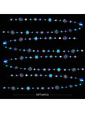52ft Winter Wonderland Garland Iridescent Snowflake Streamer Party Decor