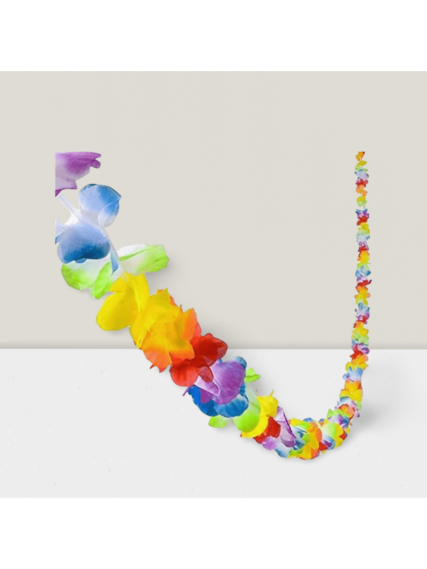 36-Ft Jumbo Hawaiian Flower Lei Garland for Luau Parties and Tropical Decor