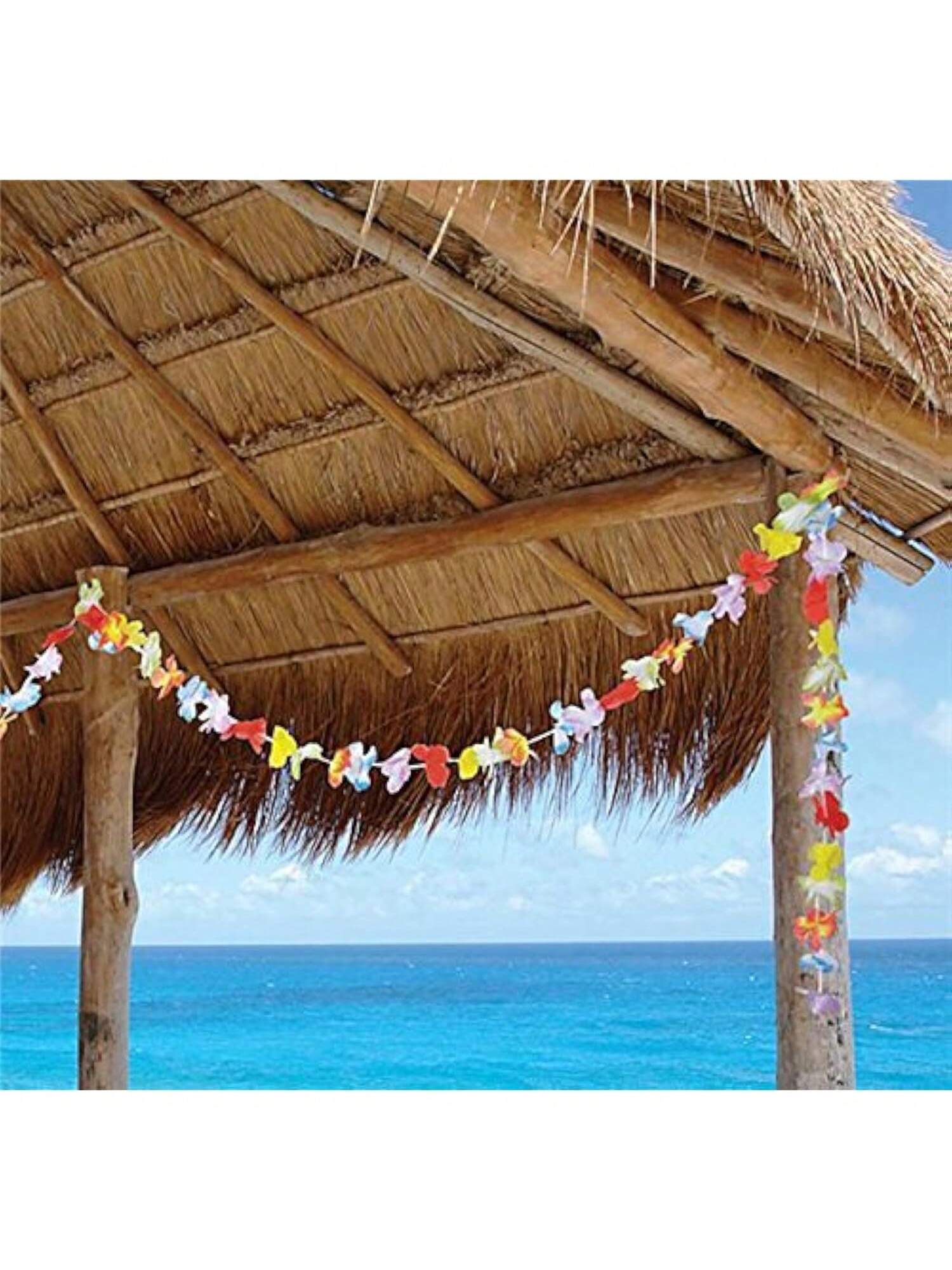 36-Ft Jumbo Hawaiian Flower Lei Garland for Luau Parties and Tropical Decor