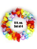 36-Ft Jumbo Hawaiian Flower Lei Garland for Luau Parties and Tropical Decor