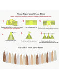Boho Rainbow Tassel Garland 20 Neutral Tassels White Brown Champagne for Party Decor