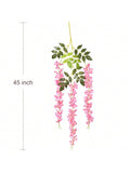 6-Pack 3.75ft Artificial Pink Wisteria Garland for Party Wedding and Home Decor