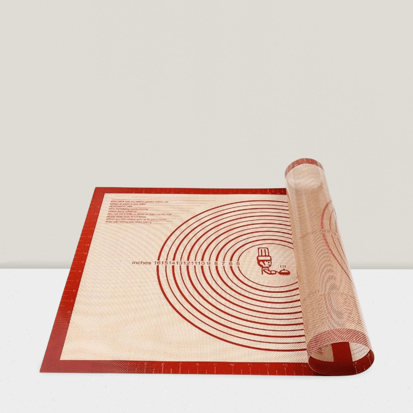 Extra Large 28x20in Non-Slip Silicone Pastry Mat for Baking & Dough Rolling