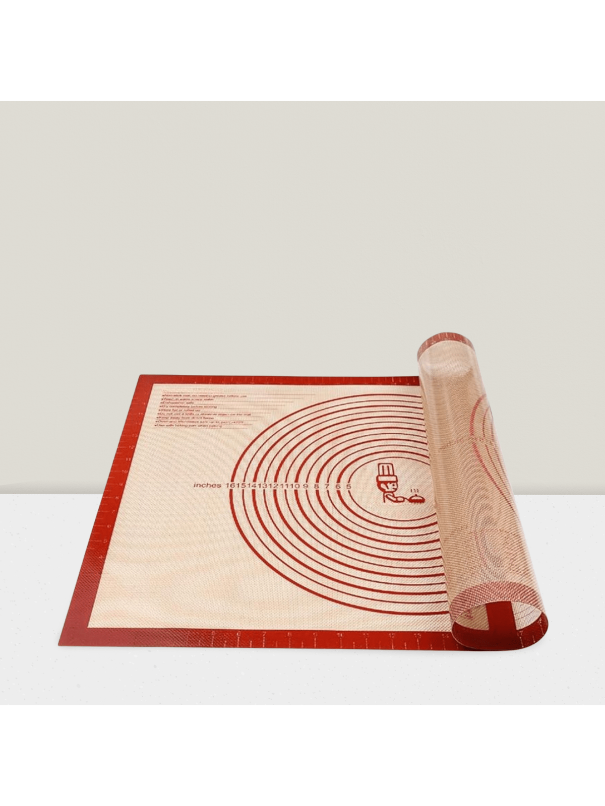 Extra Large 28x20in Non-Slip Silicone Pastry Mat for Baking & Dough Rolling