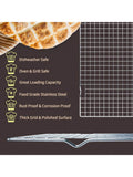 2-Pack Cooling Racks 16x10" Thick Wire Oven Safe, Roasting, Baking, Grilling Rack Set