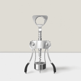 Zinc Alloy Wing Corkscrew Wine Opener Heavy-Duty Manual Bottle Opener Silver