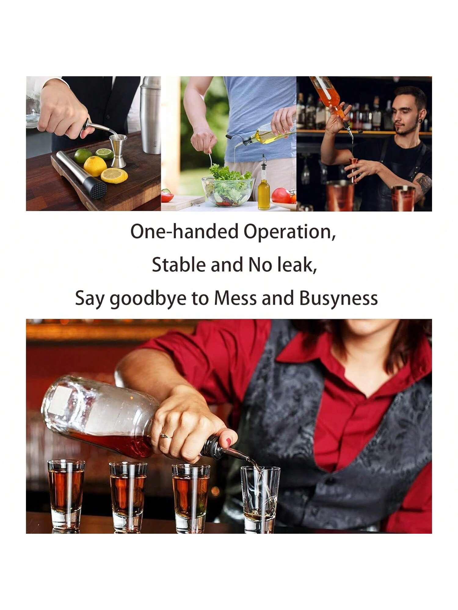 12-Pack Liquor Pour Spouts with Dust Caps Speed Pourers for Bar and Bottles
