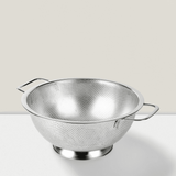 3-Quart Stainless Colander Dishwasher-Safe Metal Strainer For Draining & Prep