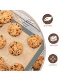3-Pack Reusable Silicone Baking Mats Non-Stick Oven-Safe for Cookies and Bread