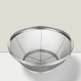 Large Fine Mesh Pasta Strainer Durable Metal Colander for Kitchen Use