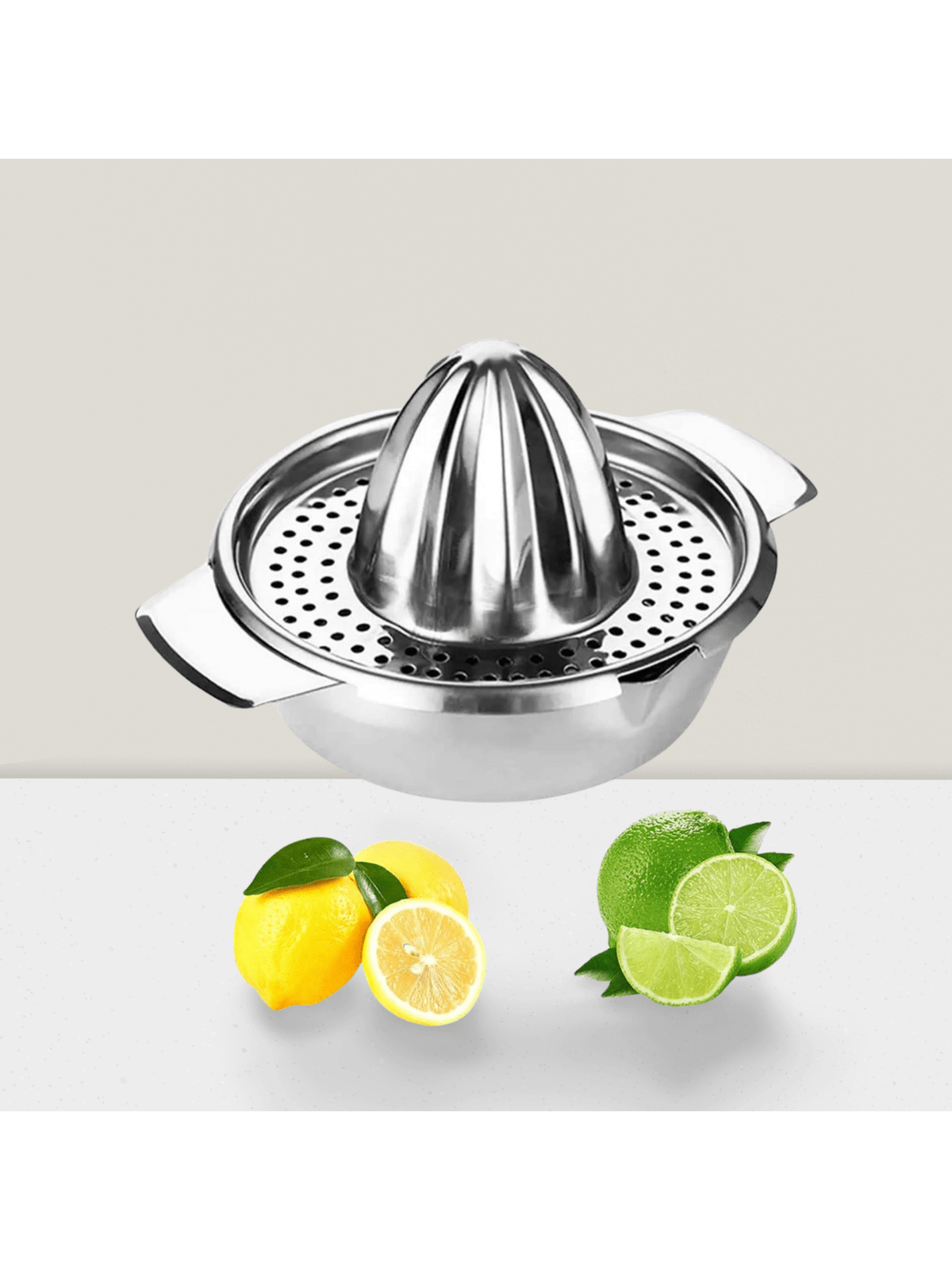 Stainless Steel Citrus Juicer Hand Squeezer for Oranges Lemons Limes Kitchen Tool