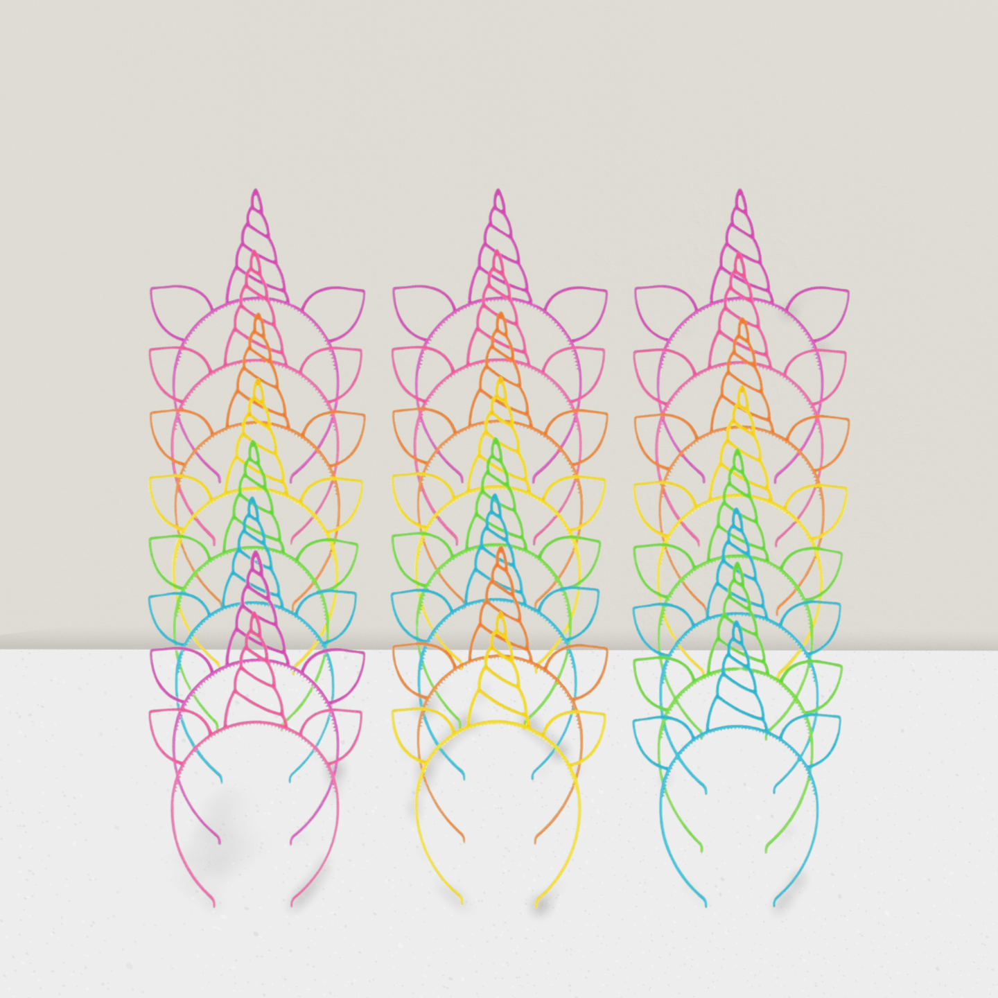 24pcs Unicorn Headbands Birthday Party Favors Hairbands & Accessories