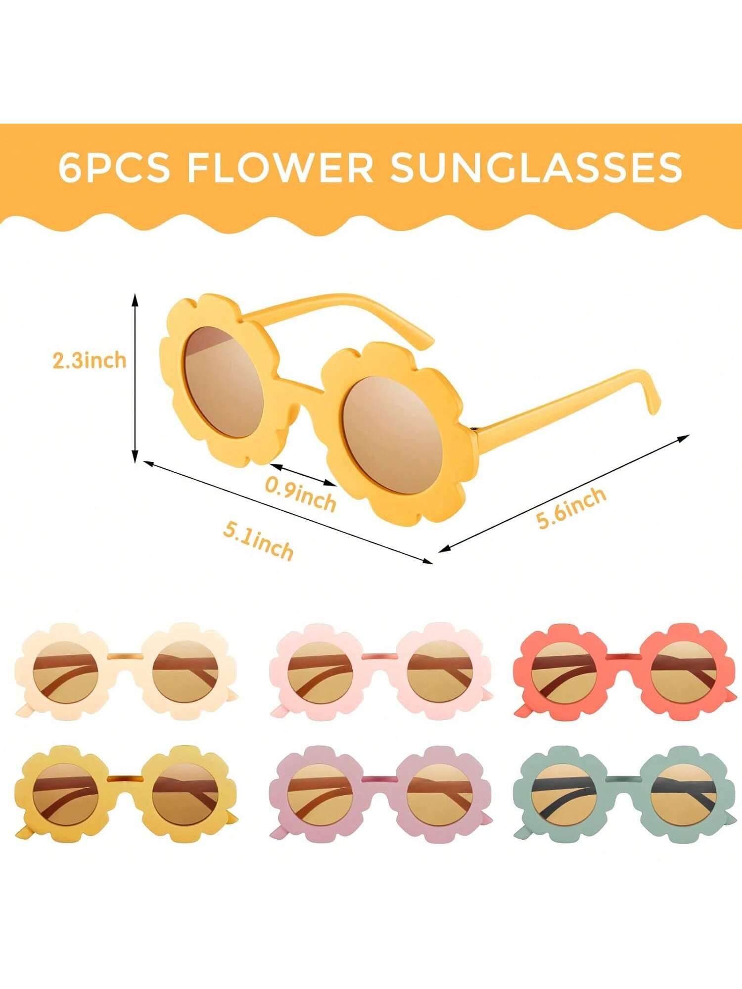 Groovy Retro Flower Glasses Headbands Set 60s 70s Party Favors