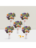 24PCS 80s Retro Centerpiece Sticks Birthday Table Toppers Photo Booth Decor