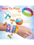 24-Pack Pop Fidget Bracelets for Party Favors, Classroom Prizes, or Gifts