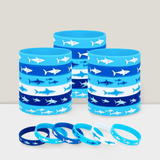 42 Pc Shark Silicone Bracelets Ocean Sea Life Rubber Wristbands for Under the Sea Party