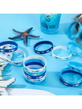 42 Pc Shark Silicone Bracelets Ocean Sea Life Rubber Wristbands for Under the Sea Party