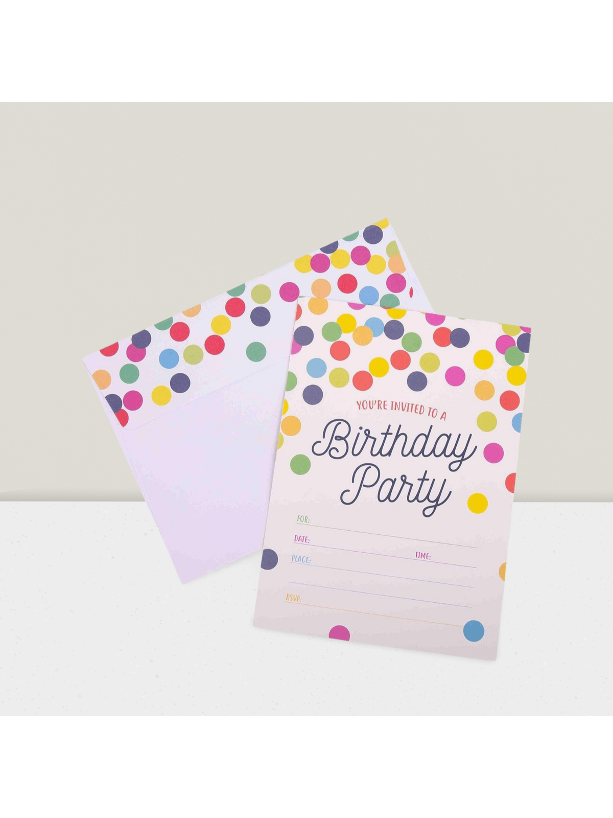 20-Pack Birthday Party Invitations with Envelopes for Any Celebration