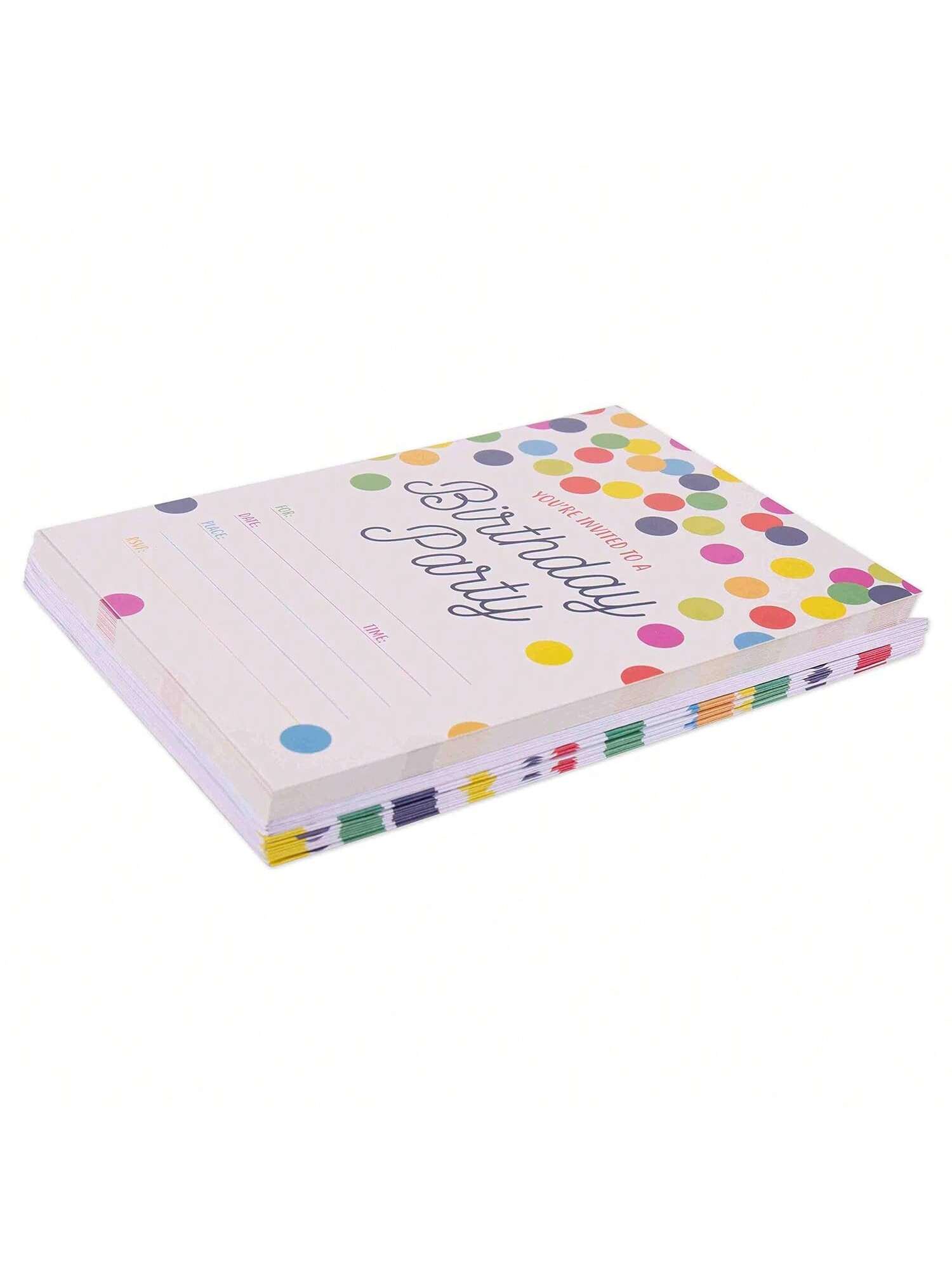 20-Pack Birthday Party Invitations with Envelopes for Any Celebration