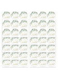 108-Pack Greenery Wedding Invitation Stickers (1.4") – Gold Foil Waterproof Envelope Seals For Weddings, Bridal Showers, Birthdays & Parties!,