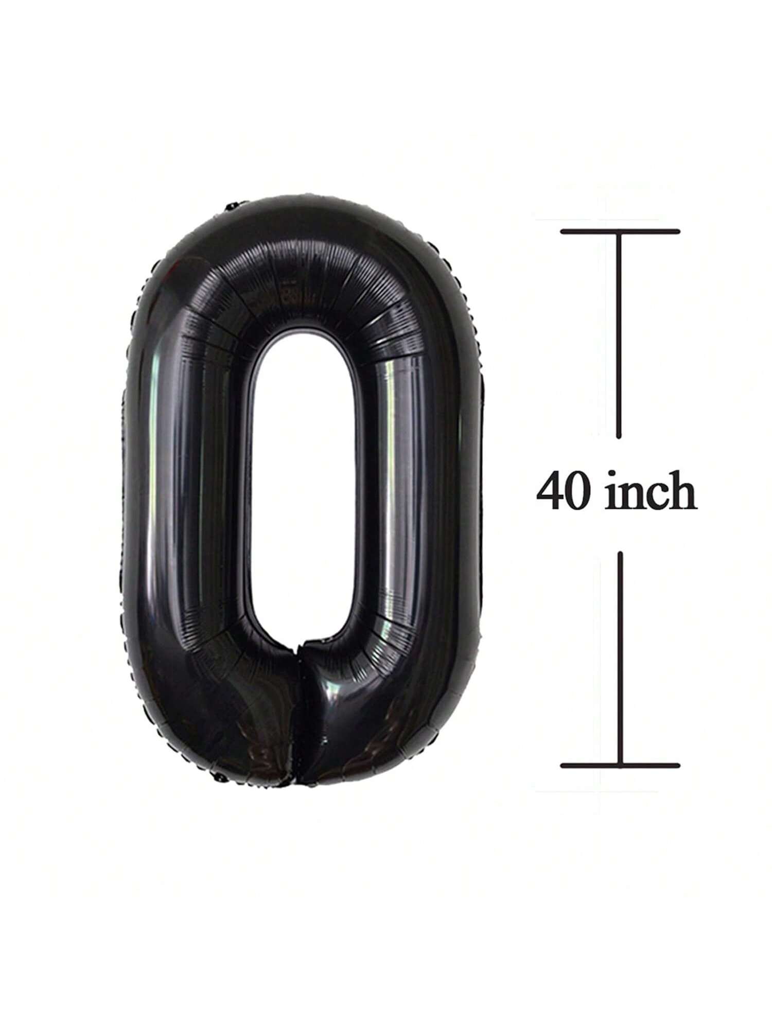 30 Inch Black Number 30 Foil Balloon for 30th Birthday Anniversary Party