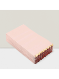 50pcs Pink Paper Dinner Napkins 3-Ply Gold Foil Edges Party Supplies