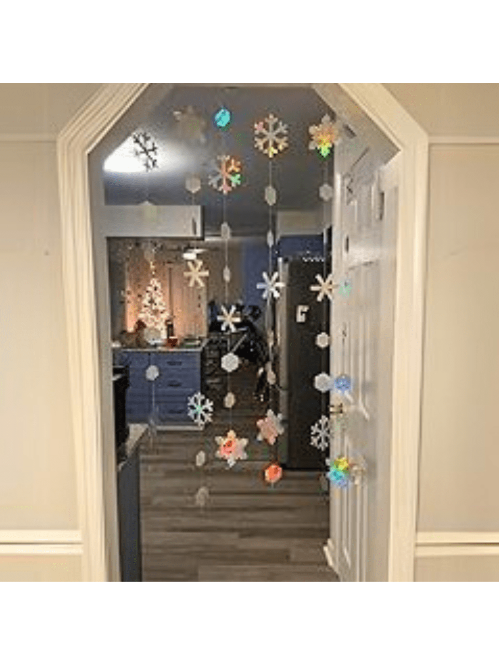 52ft Winter Wonderland Garland Iridescent Snowflake Streamer Party Decor