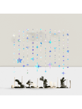 Iridescent Star and Circle Garland Metallic Hanging Streamer Party Decor