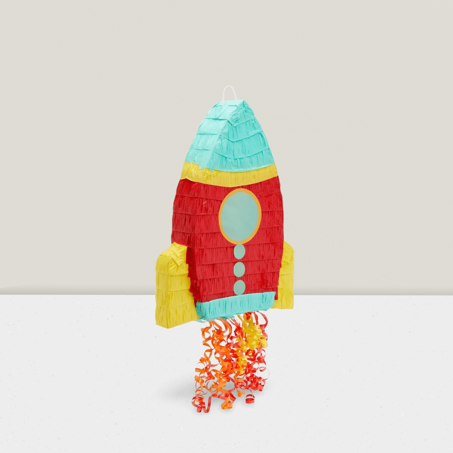 Pull String Rocket Ship Pinata Outer Space Astronaut Birthday Party Decor
