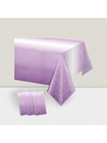 3PK Gradient Pastel Plastic Tablecloths 54x108 Inch Disposable Party Covers
