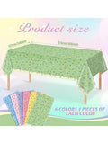 Ice Cream Party Tablecloths 6pcs 54x108in Disposable Birthday Decor