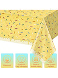 Ice Cream Party Tablecloths 6pcs 54x108in Disposable Birthday Decor