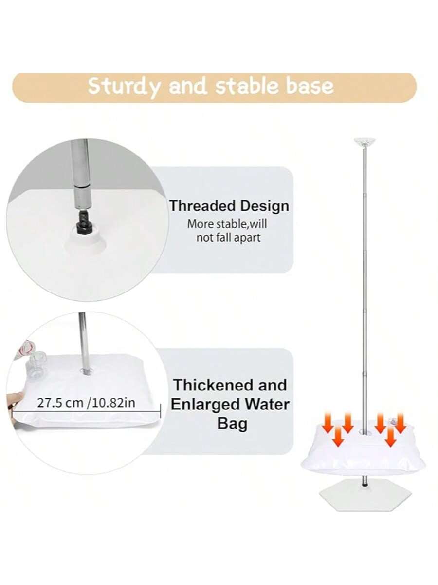7ft Adjustable Balloon Column Stand Kit Metal Party Tower