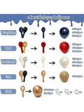 Red Blue Balloon Kit 98pcs Navy Pearl Gold For Patriotic Theme Decor