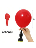 Bold Red Balloon Set 120pcs 5 Inch Latex For Wedding Graduation Or Party,