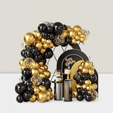 Black Gold Chrome Arch Kit 100pcs With Tape Strip For Event Decoration
