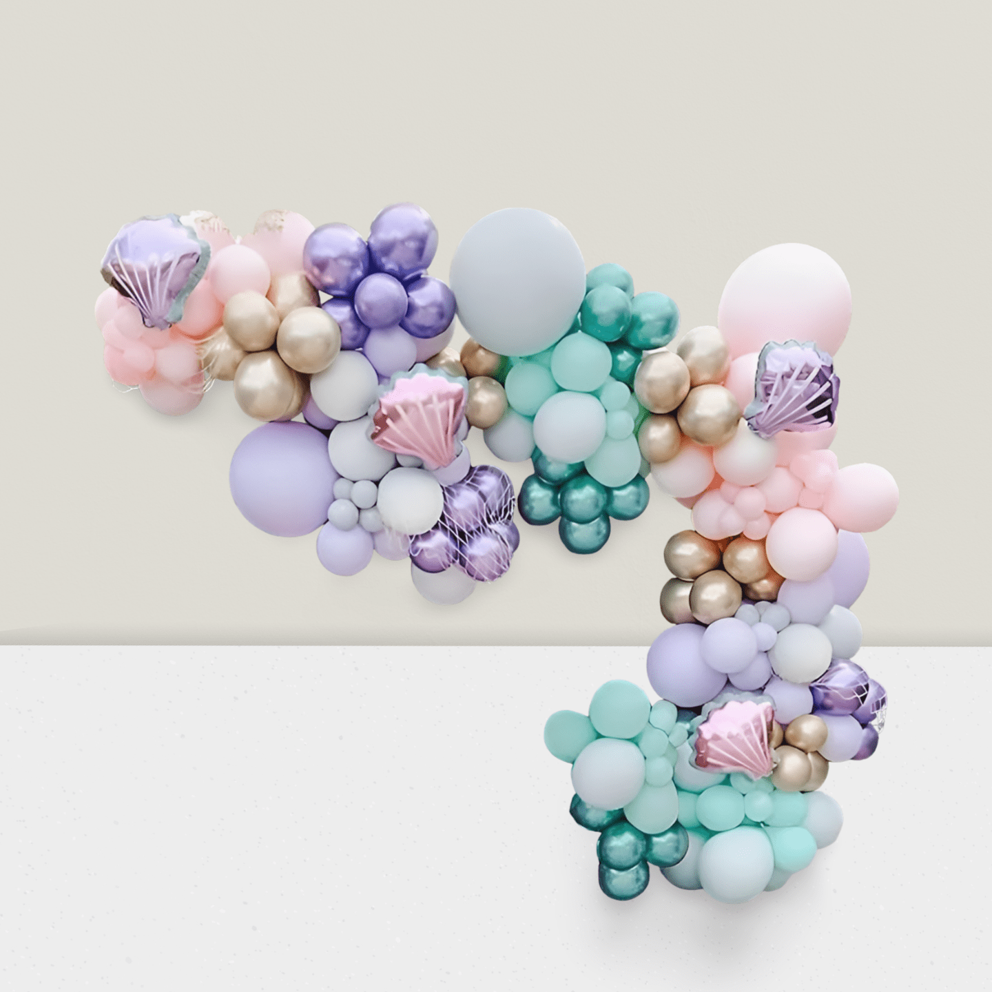 Mermaid Tail Arch Kit 150pcs Under The Sea Balloons For Birthday Or Shower