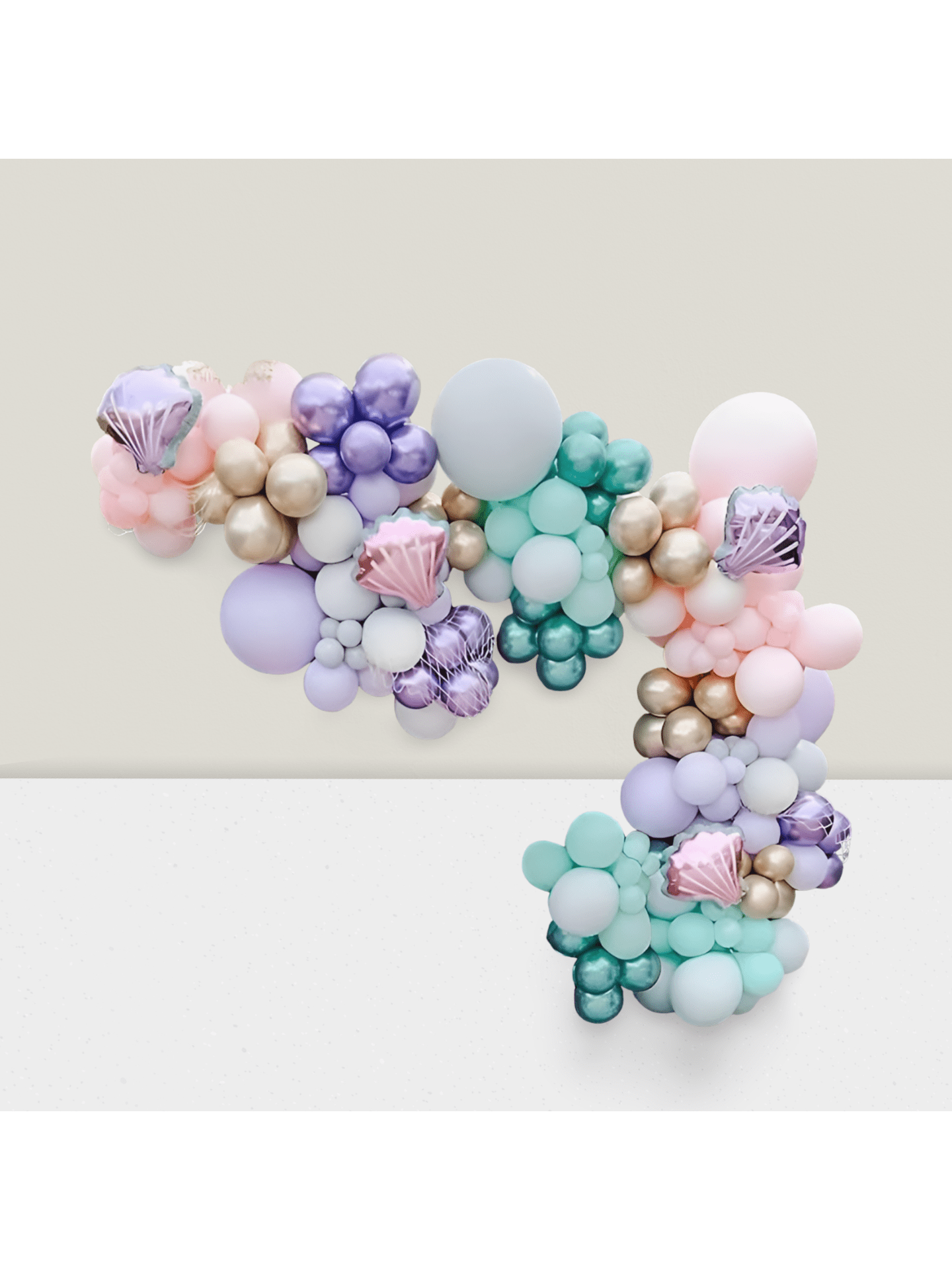 Mermaid Tail Arch Kit 150pcs Under The Sea Balloons For Birthday Or Shower