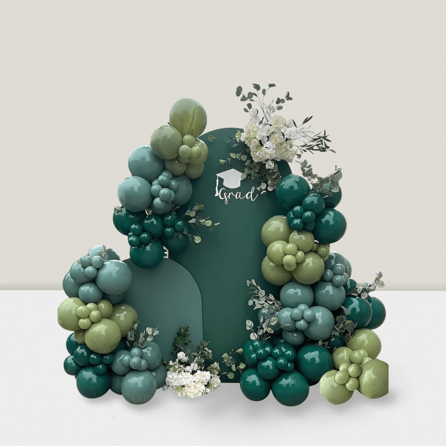 143pcs Green Balloon Arch Kit Sage Emerald Teal Garland For Shower Or Party