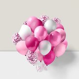 60pcs Metallic Pink Balloon Arch Kit Confetti Balloons For Birthday Shower