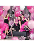 60pcs Metallic Pink Balloon Arch Kit Confetti Balloons For Birthday Shower