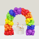 144pcs Rainbow Balloon Arch Kit 6 Color Garland For Birthday Shower Wedding