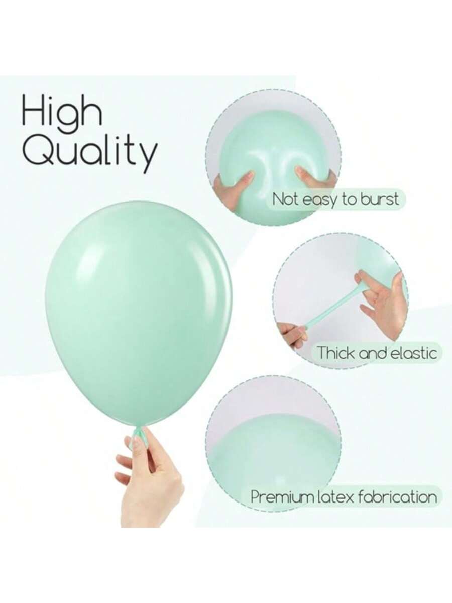 120pcs Mint Green Balloon Arch Kit Mixed Sizes For Birthday Shower Wedding