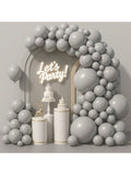 120pcs Gray Balloon Arch Kit Mixed Sizes For Wedding Shower Or Birthday