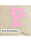 Pink Rustic Happy Birthday Banner Hanging Sign for Party Backdrop Decor