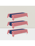 3-Pack Patriotic Disposable Tablecloths 54x108 for 4th of July & Parties